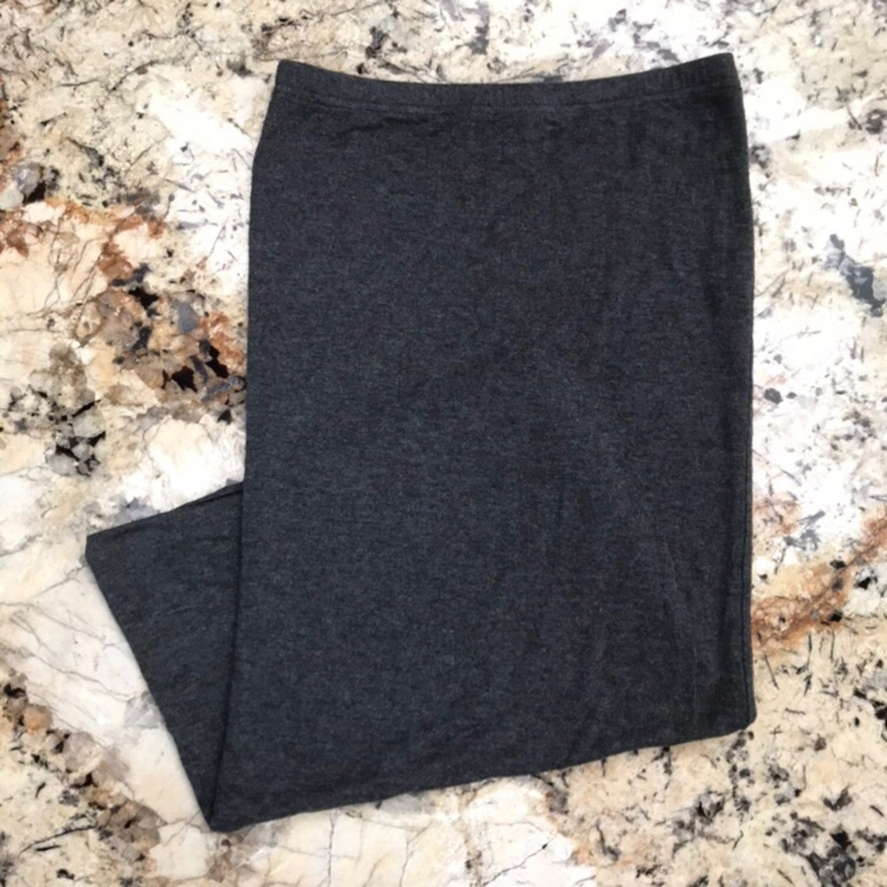 Leith Gray Jersey Skirt